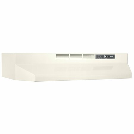 ALMO 24-Inch Bisque Ductless Under-Cabinet Range Hood with Charcoal Filter and Built-In Lighting 412402